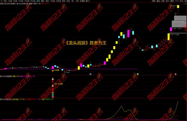 通达信【龙头战狼】珍藏版全套主图+副图+选股预警指标公式源码