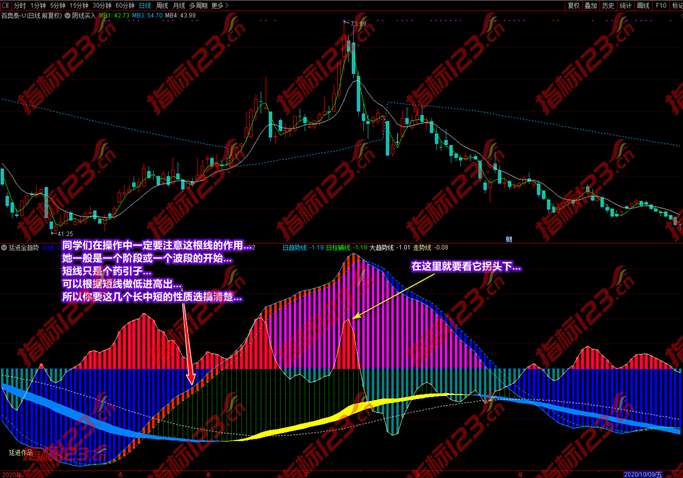 通达信《廷进全趋势》副图指标公式截图4