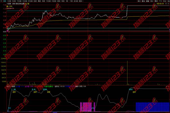 通达信《夜龙分时主图》指标公式源码
