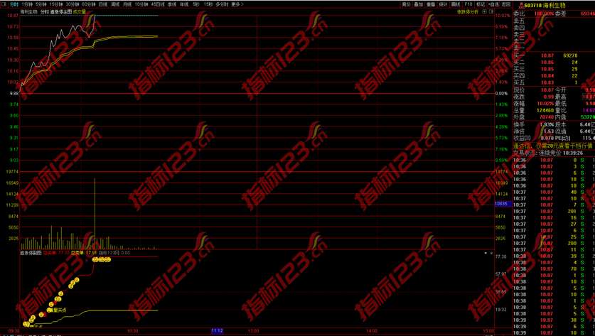通达信《追击涨停板》分时主图+副图+选股指标公式源码