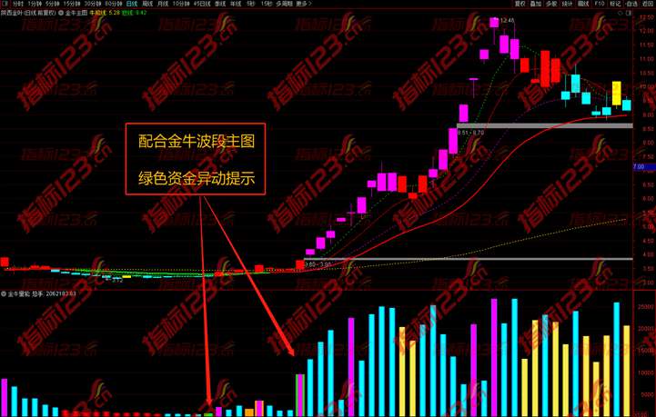 通达信《黑牛量能》副图选股指标手机版通用源码