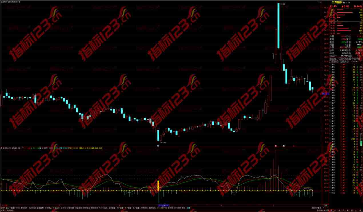 通达信专用MACD副图指标公式源码