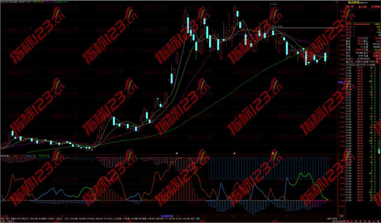 通达信跟庄建仓副图指标公式：实现股市盈利的秘诀