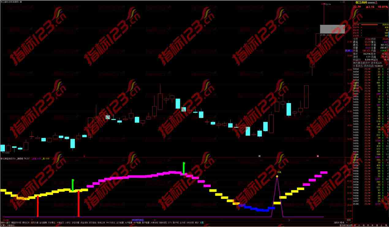 通达信红黄蓝波段抄底副图指标：把握市场底部，实现稳健投资