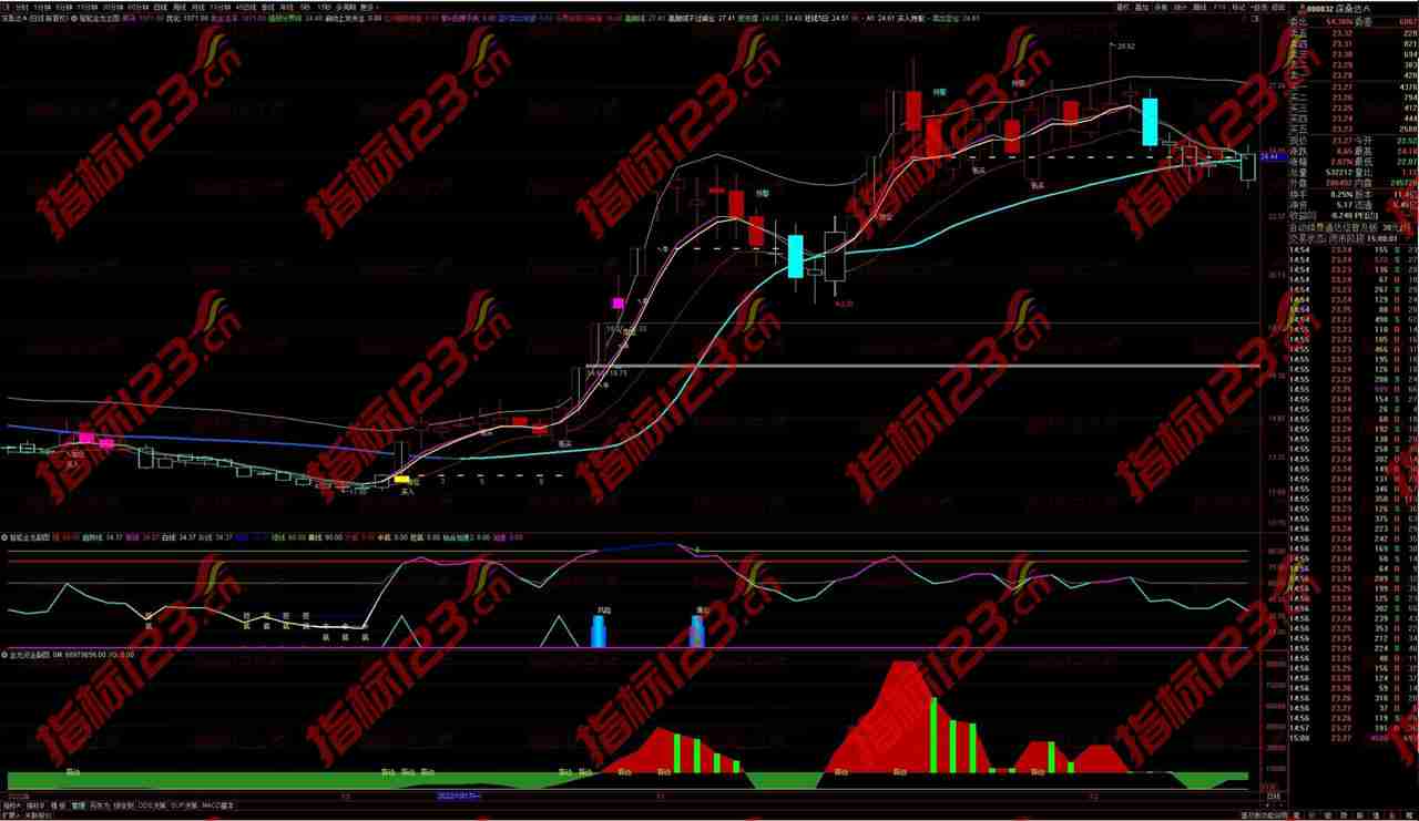 通达信智能金龙主副图+选股预警全套指标公式源码：信号共振 确定趋势