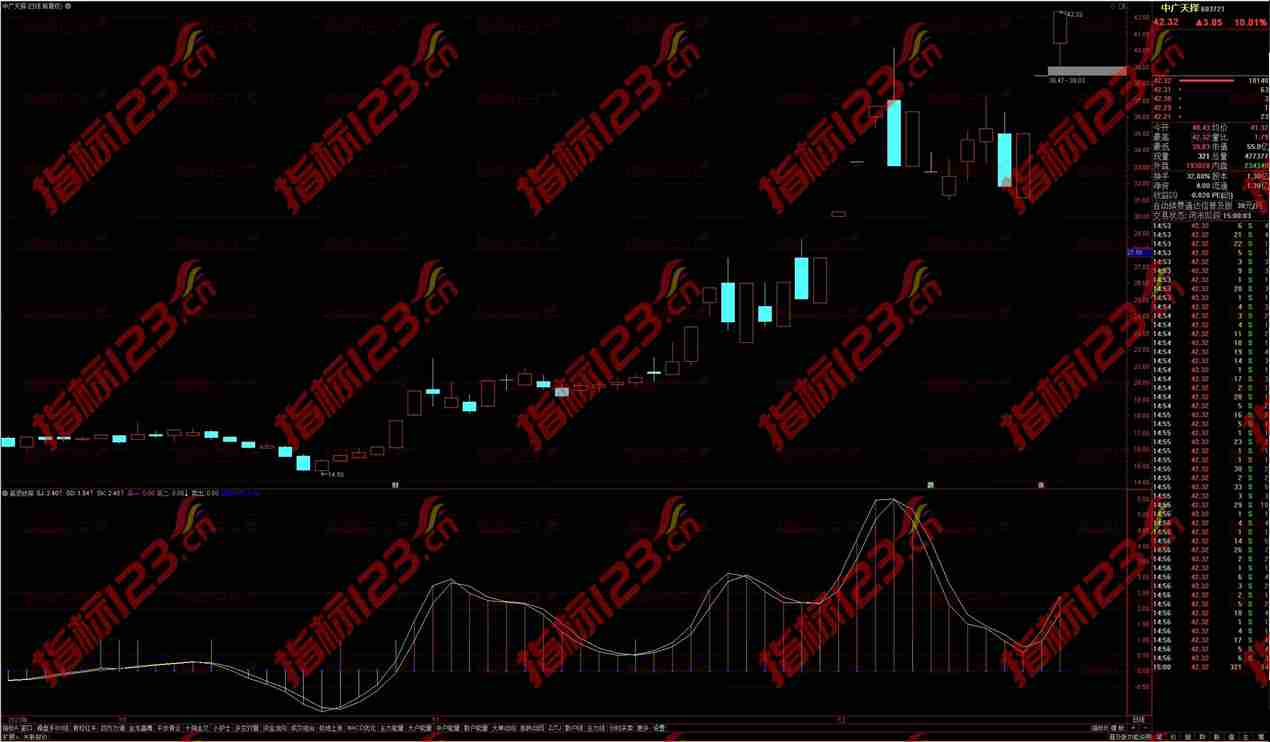 通达信庄家克星之底顶侦探副图指标公式源码