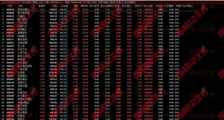 通达信《双子竞价》排序指标：探索股市交易新境界