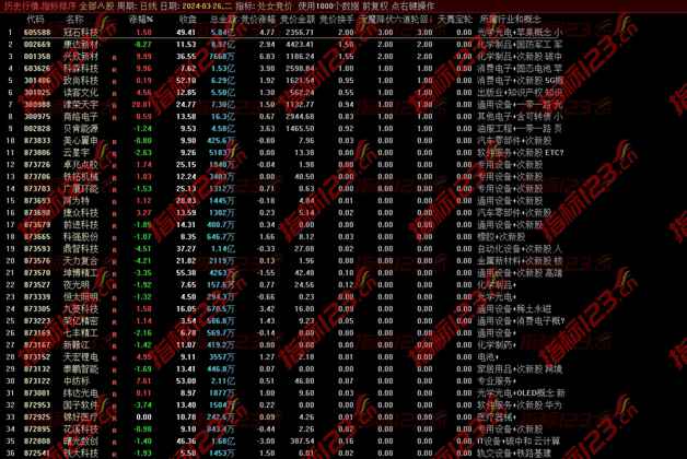 通达信《处女竞价》排序指标：掌握市场先机的新利器